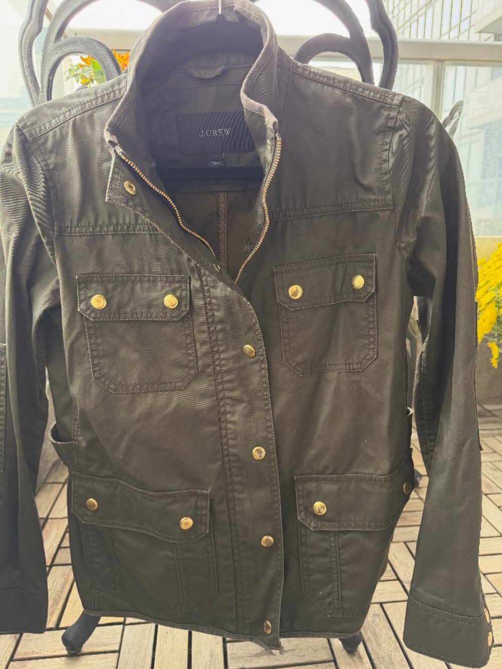 JCrew Downtown Field Jacket - Olive Green
